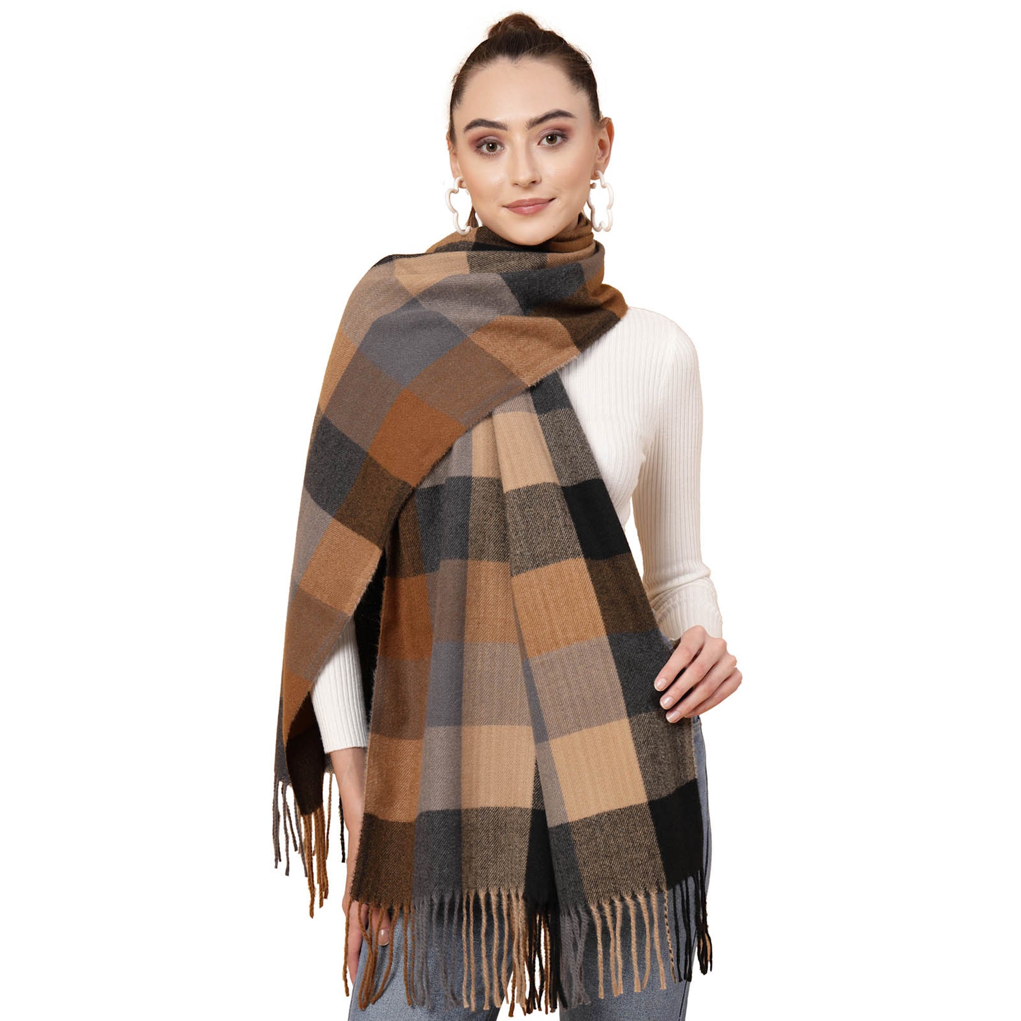 Thirty Threads Checked Stole