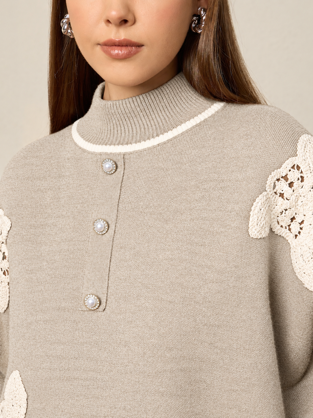 Thirty Threads Winter Rust Embroidered Stylished & Cosy Co-ords Set